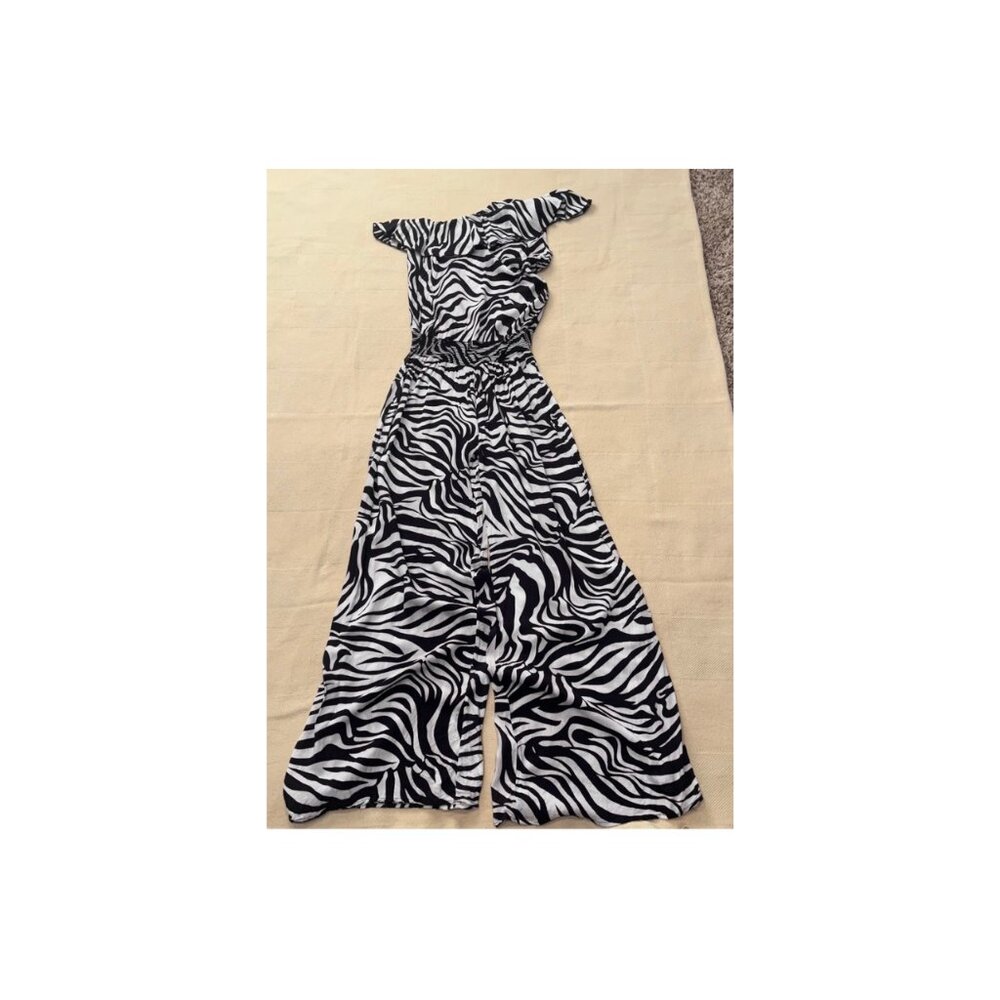 Zebra-Pattern Romper - image 1